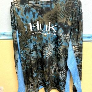 Huk Long Sleeve SPF Moisture Wicking Kryptek Technology